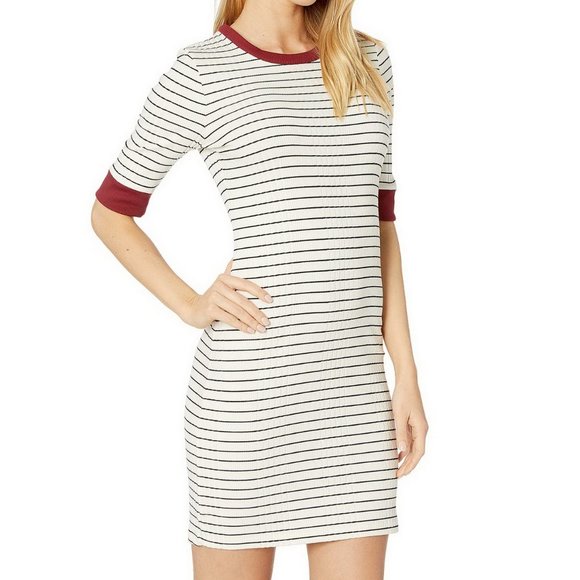NWT Joie Striped T-shirt Half-sleeve Dress– Casual Chic Everyday Look - Picture 5 of 8